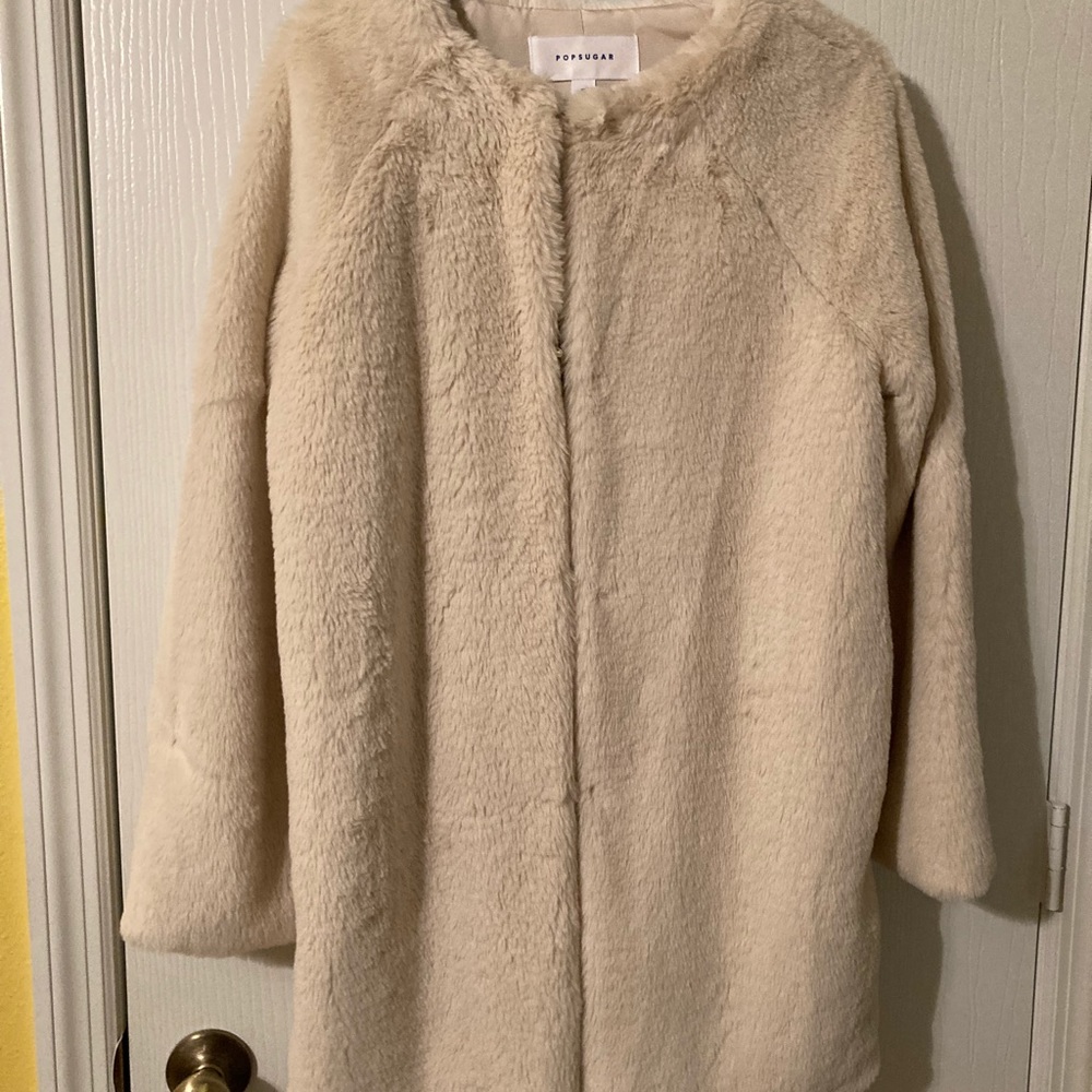 Pop Sugar fur coat Size S